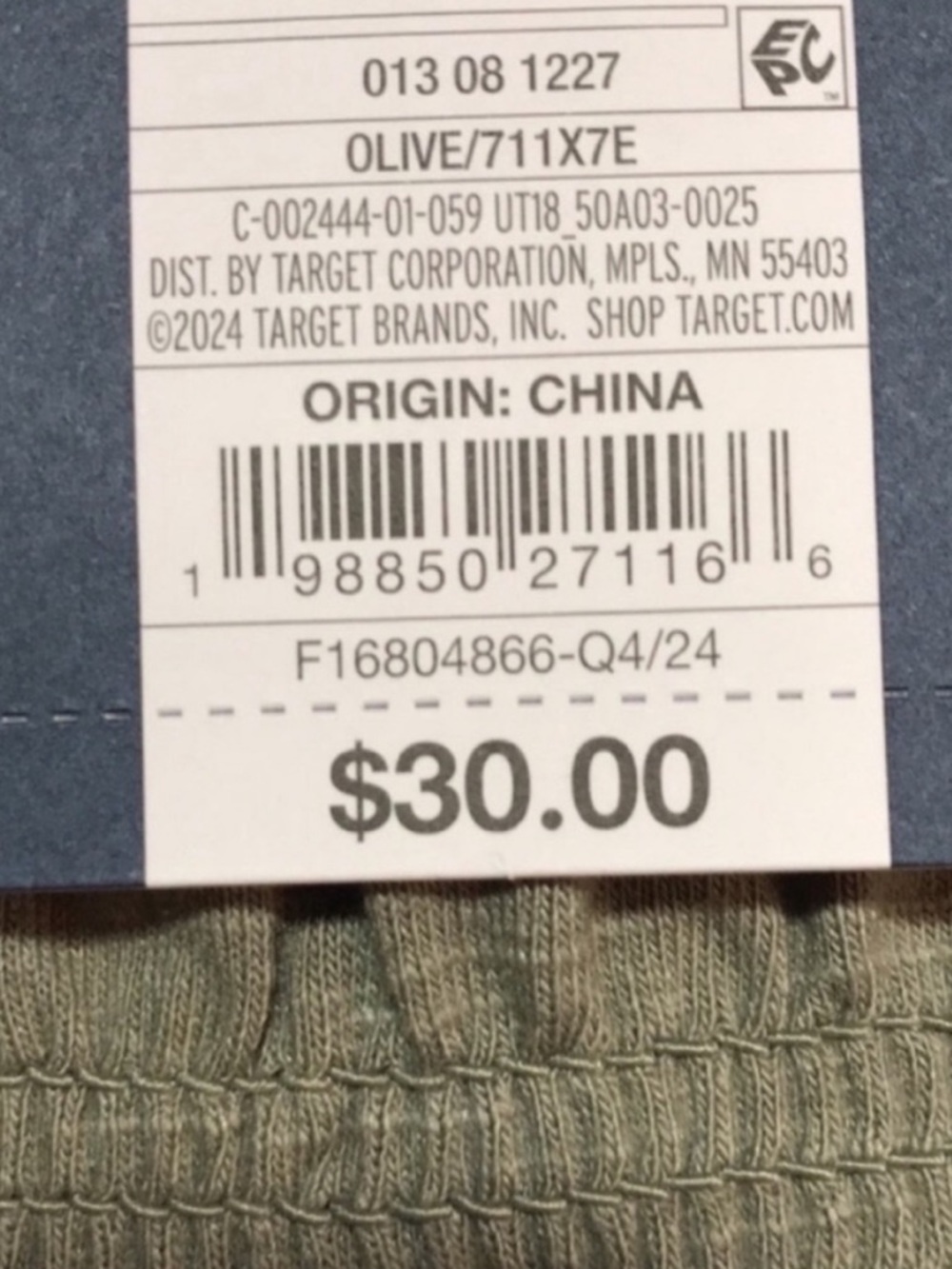 Universal Thread A Line Smocked Tank Midi Dress in Olive Green Size S | NWT - Picture 6 of 8